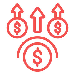 Vector Design Money Benefit Icon Style