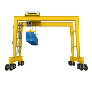 Gantry Crane Isolated