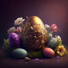 golden easter eggs