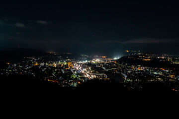 卯辰山公園・見晴らし台からの金沢の夜景