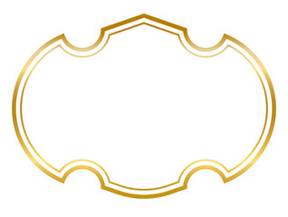 Decorative frames banner label collection png transparent background transform Your designs with gold frame