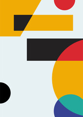 Vector poster background design template with abstract geometric
