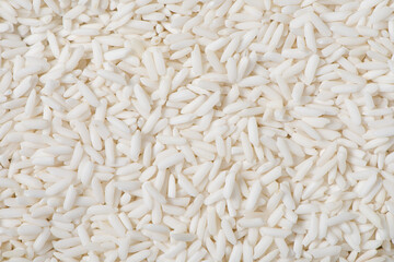 Organic glutinous rice or sticky rice texture background.