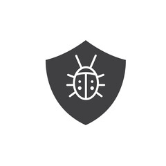 malware protection icon vector concept design template
