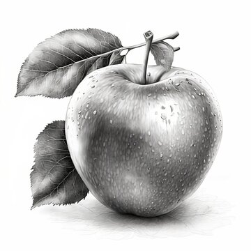 Apple Hand Drawing