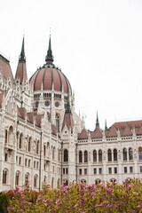 Fototapeta na wymiar Parliament building in Budapest, Hungary, closeup