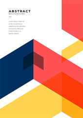 Vector abstract modern geometric shapes background