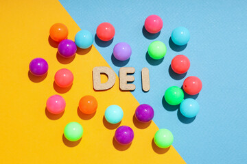 Concept of Diversity, Inclusion and Equality, conceptual photos