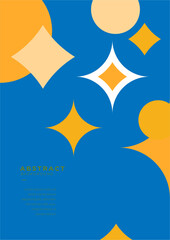 Vector flat geometric background