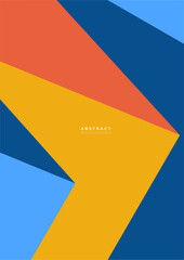 Vector abstract modern geometric shapes background