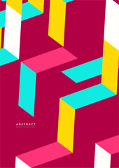 Vector flat geometric background