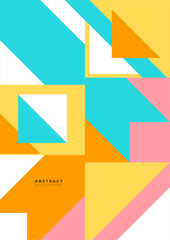 Vector flat geometric background