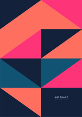 Vector flat geometric background