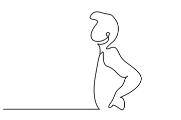 man suffer backache pain health problem line art