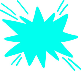 turquoise bubble speech