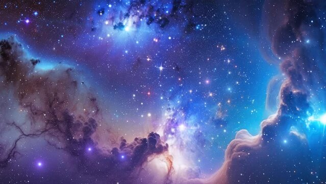 Beautiful nebula travel in 4K
