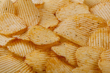 Lots of potato chips, texture