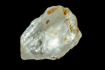 mineral stone isolated on black background