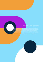 retro cover, geometric cover design, bauhaus cover design, vector