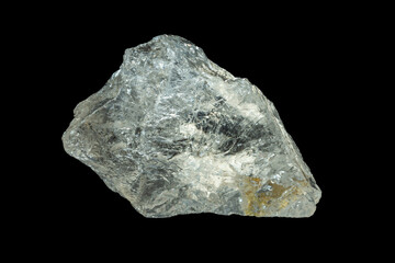 mineral stone isolated on black background