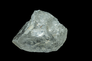 mineral stone isolated on black background