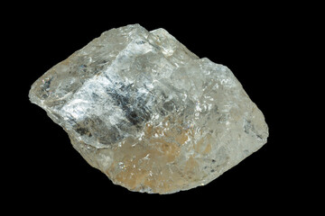 mineral stone isolated on black background