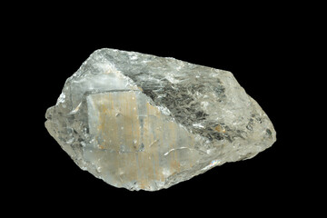 mineral stone isolated on black background