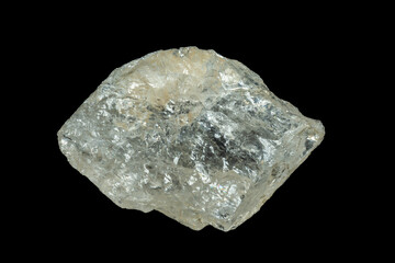 mineral stone isolated on black background