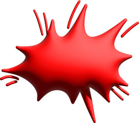 3d yellow bubble speech