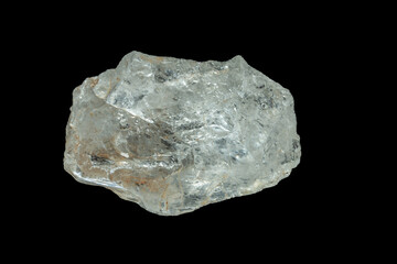 mineral stone isolated on black background