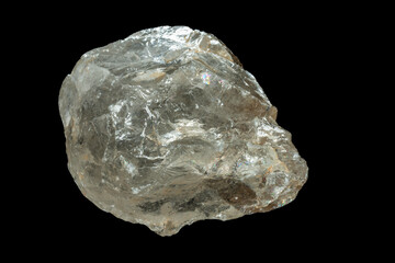 mineral stone isolated on black background