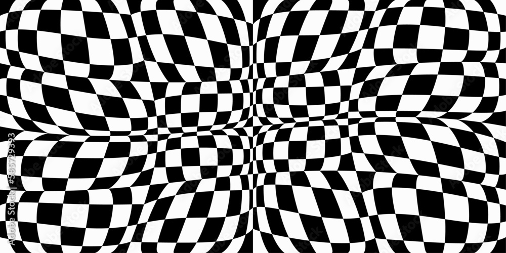 Aufkleber Convex racing canvas. Vector simple checkerboard pattern for wallpaper, seamless print and background.