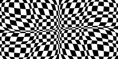 Convex racing canvas. Vector simple checkerboard pattern for wallpaper, seamless print and background.