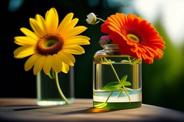 flower in a jar