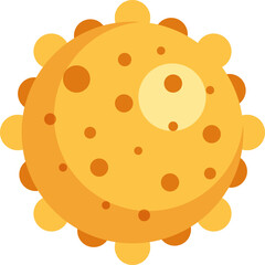 Germs and Virus vector bacteria emoticon character of coronavirus infection and flu virus, bacterium or illness in microbiology illustration set of organism emotions. hepatitis B.