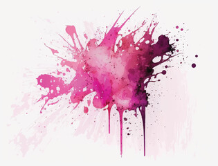 watercolor paint background design with colorful orange pink borders and bright center, watercolor bleed and fringe with vibrant distressed grunge texture