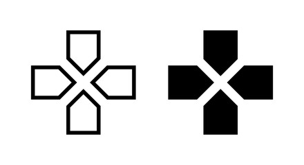 Gamepad direction button icon vector in trendy style © Ka Han