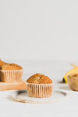 Banana walnut muffins