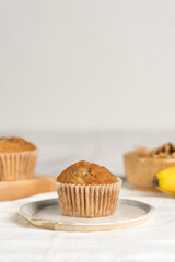 Banana walnut muffins