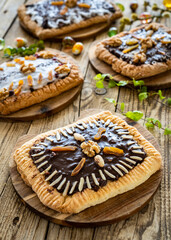 Mazurek - traditional Polish Easter cake with delicacies
