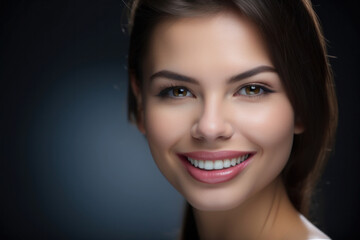 woman with beautiful white teeth