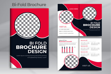 Business Brochure Template Layout Design, 4page Corporate Brochure Editable Template Layout