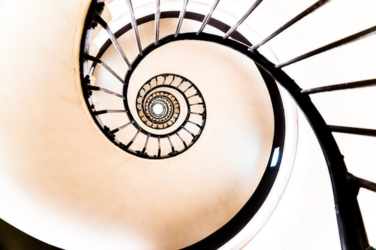 Stairs in Arc de Triomphe, Paris, France
