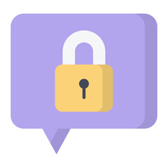 Private Chat Flat Icon