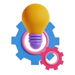 idea setting option 3d icon