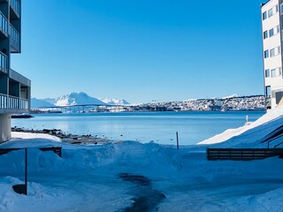 landscape with lake and mountains