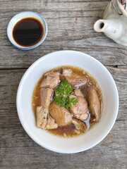 Stewed leg pork Chinese food