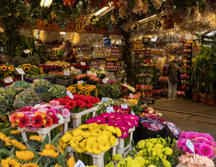  Flower market in the city center Amsterdam.
