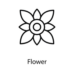 Flower icon design stock illustration