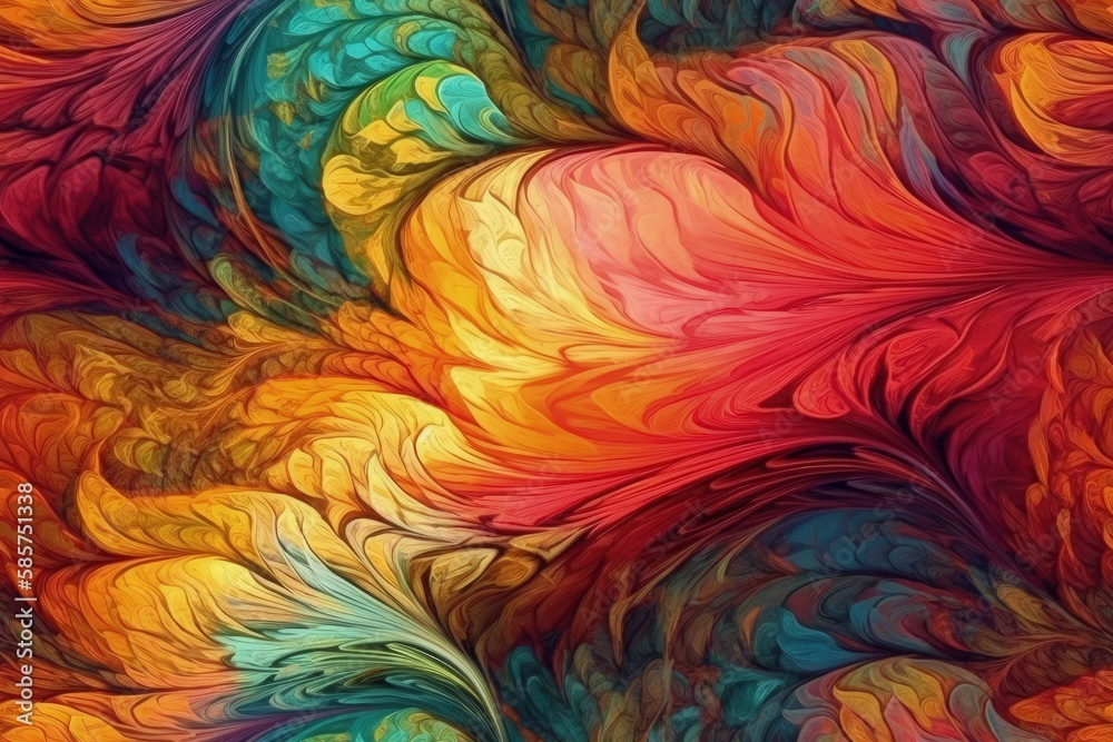 Poster vibrant and dynamic abstract background with colorful swirls and patterns. generative ai